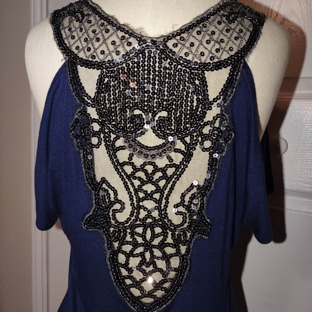 Women's Navy Blue Top